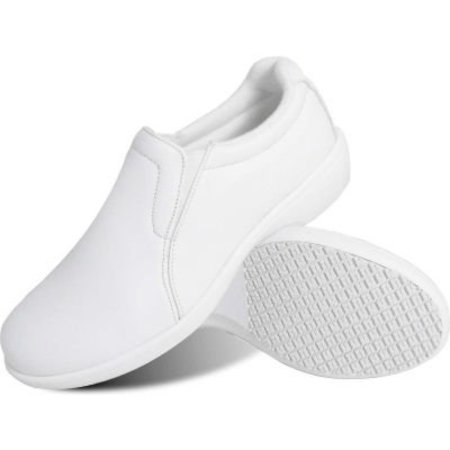 LFC, LLC Genuine Grip® Women's Slip-on Shoes, Water and Oil Resistant, Size 10W, White 415-10W